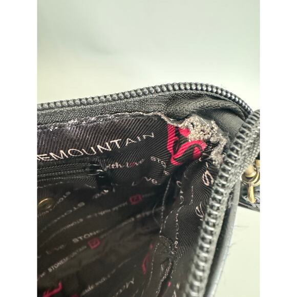 Stone Mountain Convertible Cross Body Hand Bag Black 6x9 inches - Picture 10 of 11